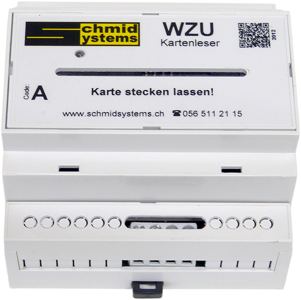 WZU Kartenleser für DIN-Schiene Schmidsystems Fislisbach